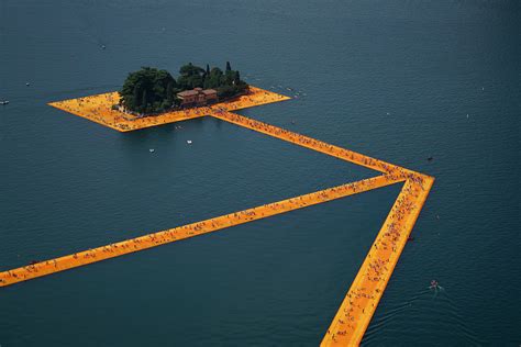 The Floating Piers on Lake Iseo | Inspirationist