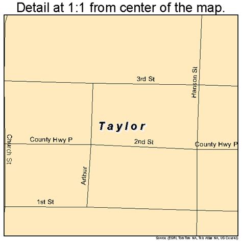 Taylor Wisconsin Street Map 5579150