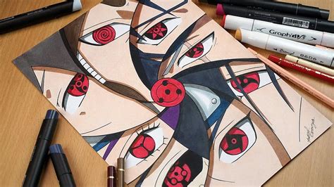 Sasuke Eternal Mangekyou Sharingan Drawing