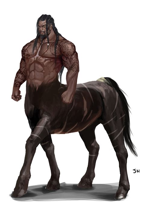 ArtStation - centaur warrior concept art