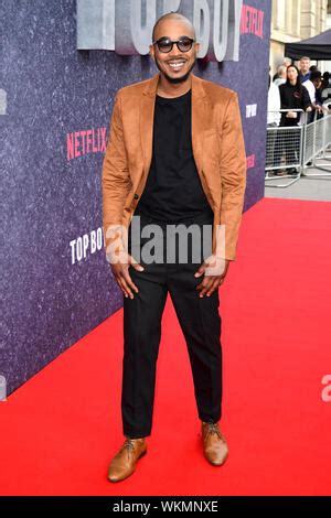 Shone Romulus attending the UK premiere of Top Boy at the Hackney Picturehouse in London Stock ...