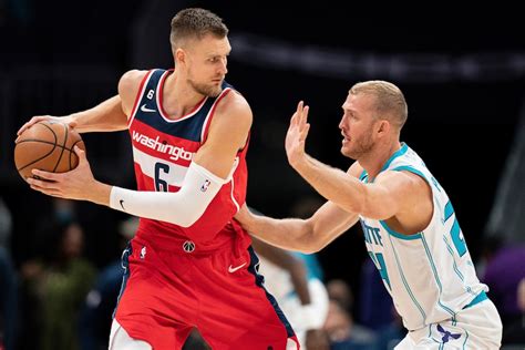 Kristaps Porzingis sprains ankle as Wizards beat Hornets in preseason ...