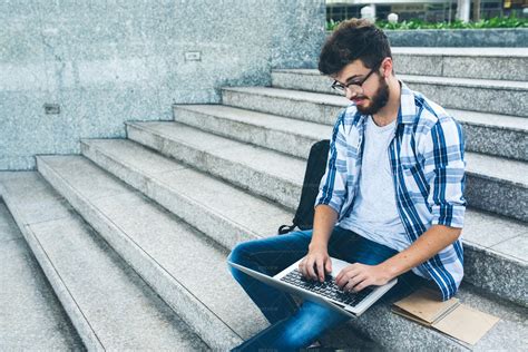 Student Working On Laptop - Stock Photos | Motion Array