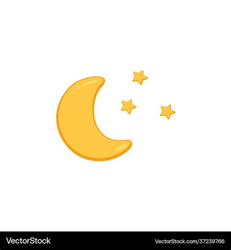 Cartoon Moon And Stars