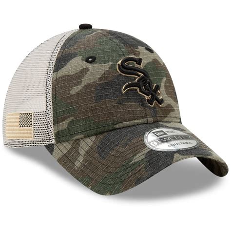 Men's Chicago White Sox New Era Camo Honor Trucker 9TWENTY Adjustable Hat