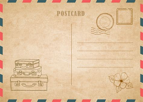 Printable Postcard Template