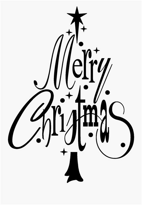Merry Christmas Clipart White Tree - Merry Christmas Quote Png , Free ...