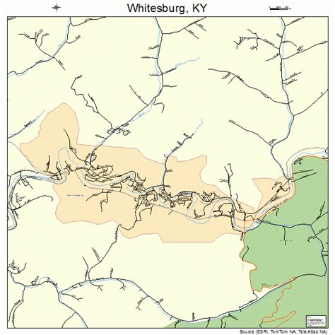 Whitesburg Kentucky Street Map 2182776