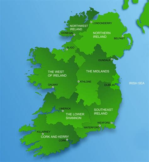 Map Of Ireland | Ireland, Londonderry, Irish free state