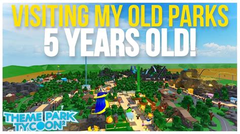 VISITING MY OLD THEME PARKS! | Theme Park Tycoon 2 - YouTube