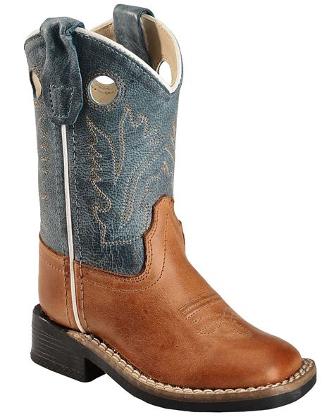 Old West Toddler Boys' Barnwood Cowboy Boots - Square Toe | Sheplers