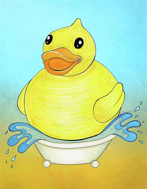 Rubber Duck Drawing at PaintingValley.com | Explore collection of Rubber Duck Drawing