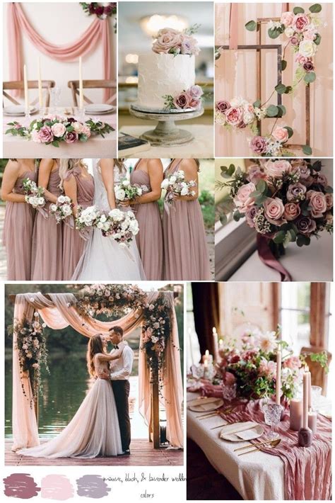 Wedding Mood Board Romantic | Mauve wedding colors, Romantic wedding ...