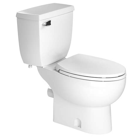 Saniflo 2-Piece 1.28 GPF Single Flush Elongated Toilet in White-087.005 ...