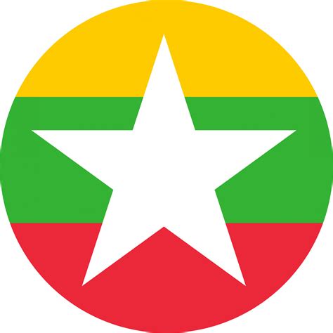 Myanmar Flag Colouring Page – Flags Web