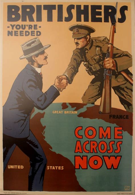 Original Vintage Posters -> War Posters -> Britishers You're Needed WWI - AntikBar