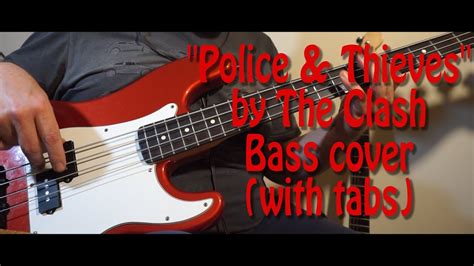 "Police and Thieves" by The Clash Bass cover (with tabs) - YouTube