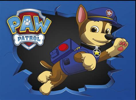 Paw Patrol Chase Wall Decal Wall Sticker Poster Removable | Etsy