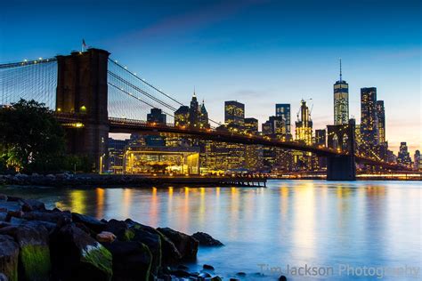 Brooklyn Bridge at Dusk | Tim Jackson Photography | Buy Photographic ...