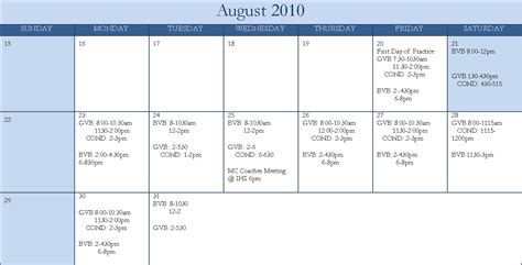 Irondequoit Girls Volleyball: PRACTICE SCHEDULE