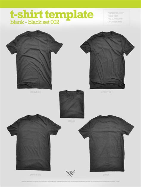 Blank T-Shirt - Black 002 by angelaacevedo on DeviantArt