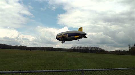 Goodyear NT Blimp Wingfoot Two touch and go - YouTube