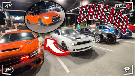 CHICAGO CAR MEET TURNS INTO TAKE OVER... - YouTube