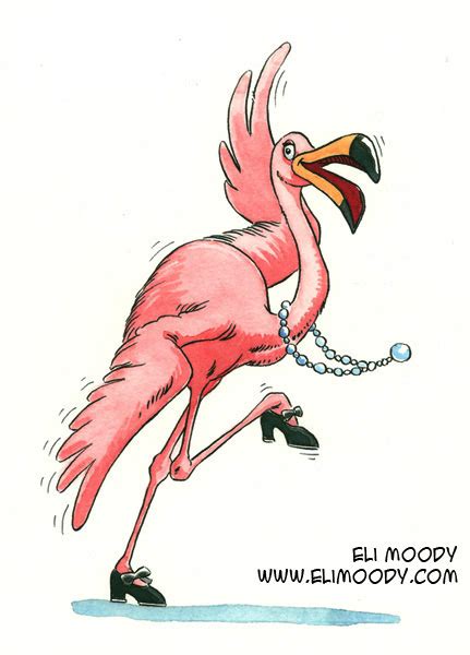 Dancing flamingo – Eli's Art Pad