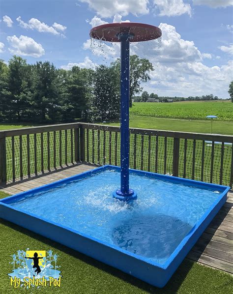 My Splash Pad Wading Pool Kit | Backyard splash pad, Diy splash pad, Diy swimming pool