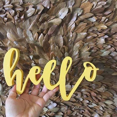 Hello Wood Sign Hello Wood Cutout Hello Sign Wooden Hello | Etsy | Wood cutouts, Wood signs ...