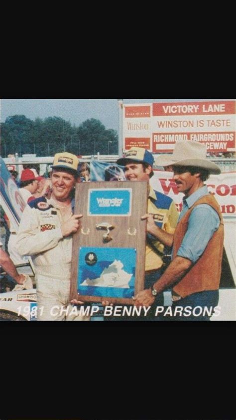 Benny Parsons Parsons, Rare Photos, Nascar, Champs, Richmond, Winston ...