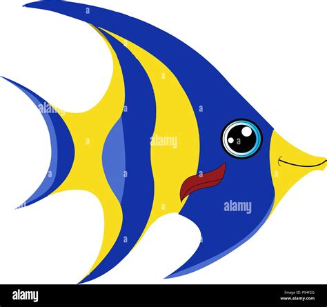 Pez ángel de dibujos animados Fotografía de stock - Alamy