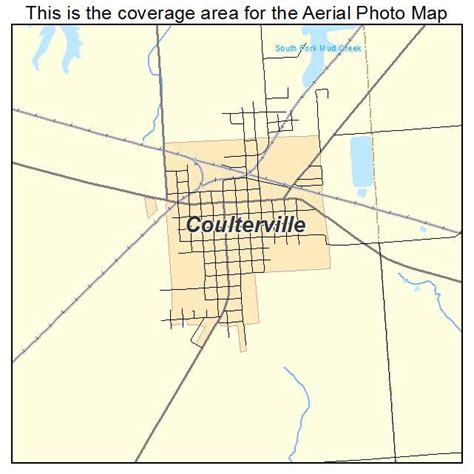 Aerial Photography Map of Coulterville, IL Illinois