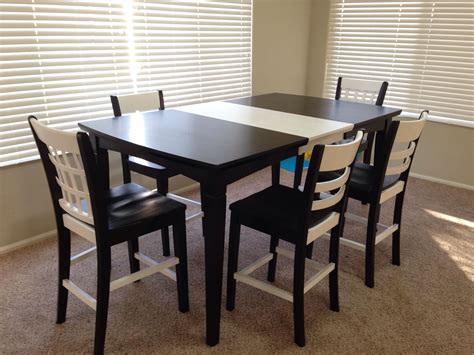 Black and white dining set | White dining set, Home, Dining set