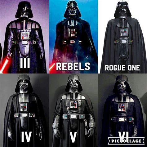 Darth Vader's armour evolution | Star wars facts, Star wars images, Star wars geek