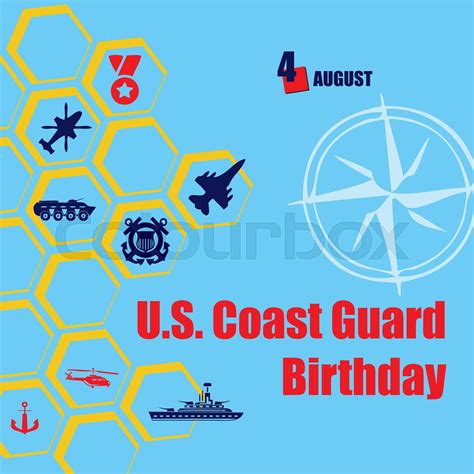 US Coast Guard Birthday | Stock vector | Colourbox