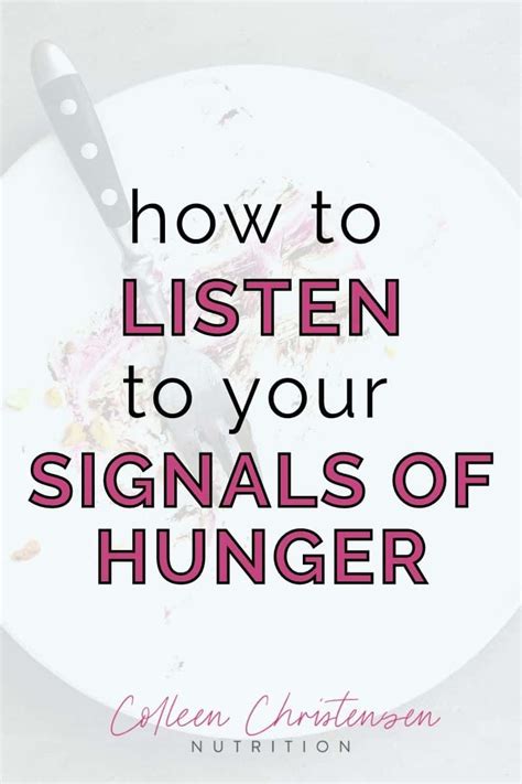 How To Get Hunger Cues In 3 Easy Steps - Colleen Christensen Nutrition