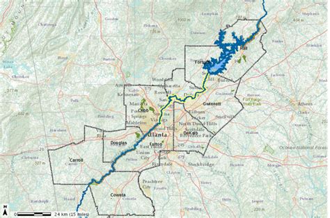 Chattahoochee River On Map - Alexia Lorraine