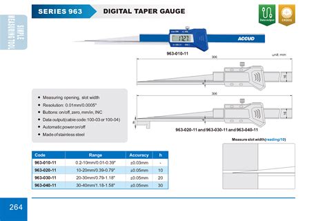 DIGITAL TAPER GAUGE - ACCUD