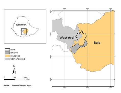 Location And Boundary Of The Park | Bale Mountains National Park Ethiopia