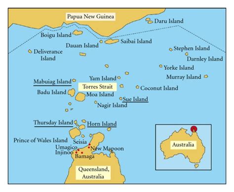 Map of the Torres Strait regions of Australia [10]. | Download ...