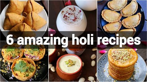 easy holi festival recipes | holi sweets and snacks | traditional holi food | holi recipes