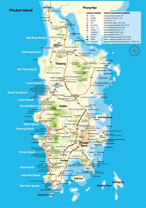 Large Phuket Maps for Free Download and Print | High-Resolution and Detailed Maps