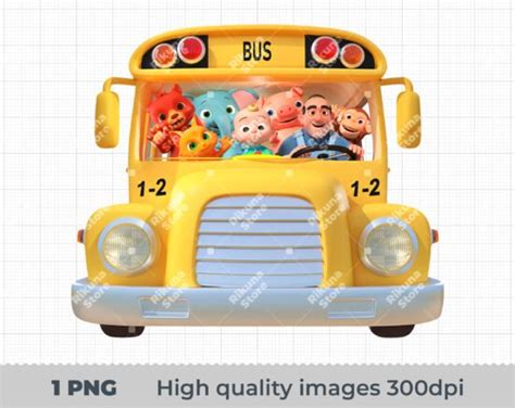 Cocomelon Bus clipart, Cocomelon Bus png, Cocomelon Bus png images ...