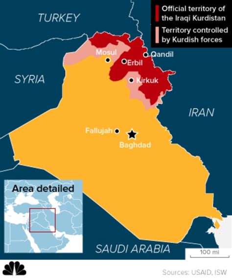 Kurdistan Iraq Map