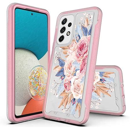 Amazon.com: R3688 Floral Flower Art Pattern Case Cover for Samsung Galaxy A14 5G : Cell Phones ...