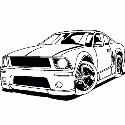 Ford Mustang Car Coloring Pages