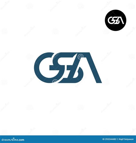 Letter GSA Monogram Logo Design Stock Illustration - Illustration of logos, modern: 293244482