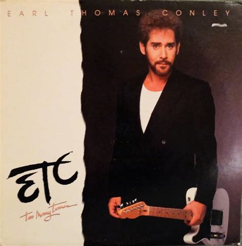 Earl Thomas Conley Etc. Too Many Times 1986 LP Album | Etsy