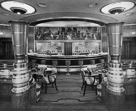 RMS Queen Mary | Art deco, Deco, Art deco interior